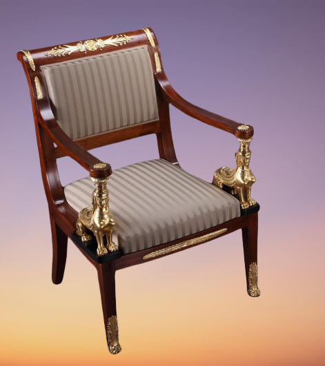 fauteuil style empire retour d'egypte