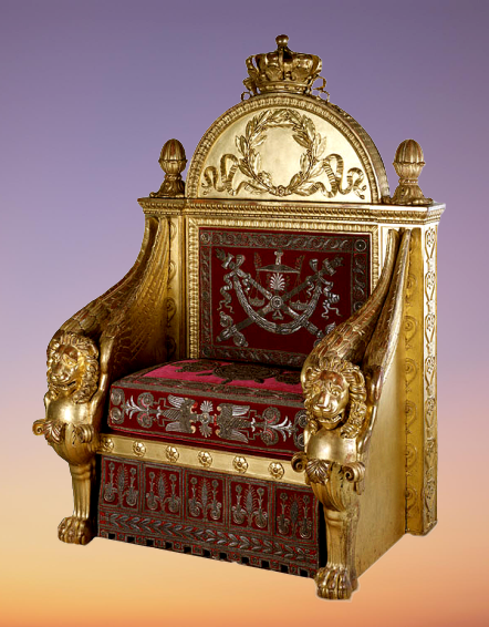 trône style empire