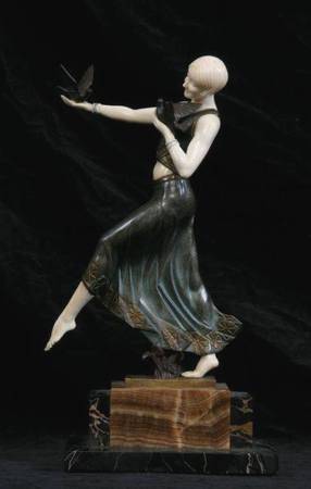 statuette Art nouveau de 1925 Jean Lormier
