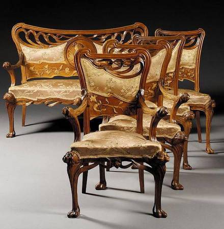 canape et fauteuils art nouveau