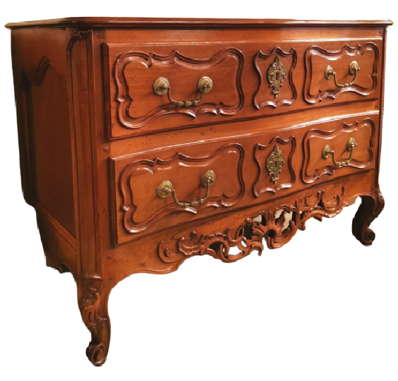 Commode Louis XV à deux tiroirs