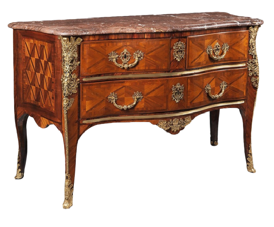 Commode Louis XV à façade galbée
