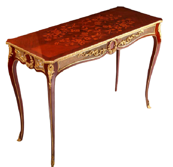 Petite table de style Louis XV aux pieds galbés