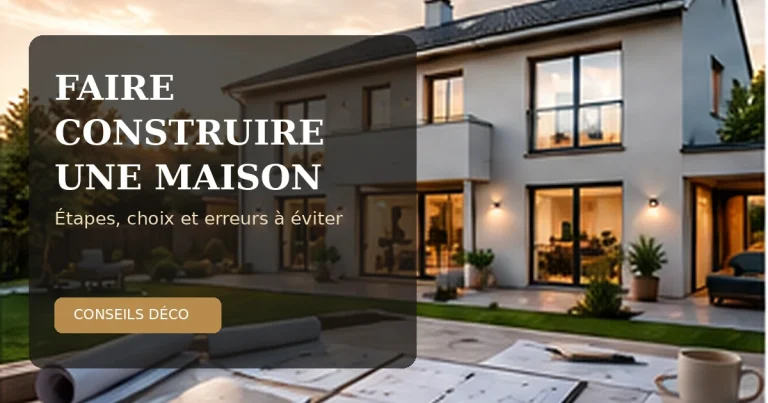 Faire construire une maison : étapes, choix et erreurs à éviter