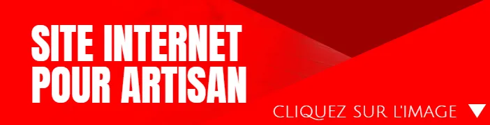 bannière de découverte du site sitewebartisan.com