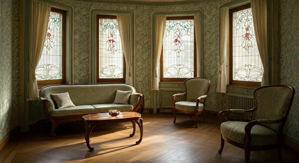 Pièce historique réinterprétée, art nouveau contemporain sobre et lumineux