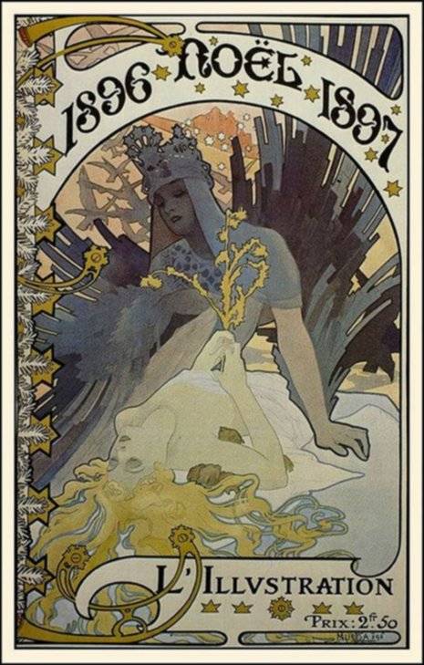 Affiche Art nouveau Noël (1896)