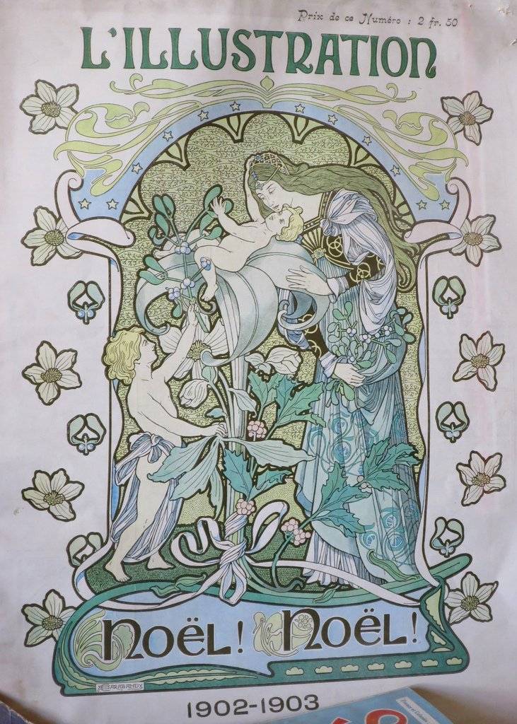 L'illustration, magazine art nouveau année 1902 thème Noël