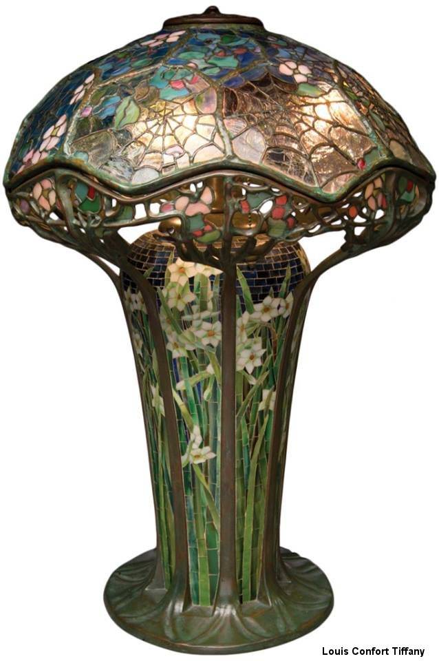 Art Nouveau et Belle époque : Les années 1900 avec les ilampes de Louis Confort Tiffany